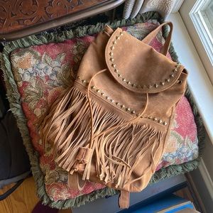 Steve Madden Fringe Backpack